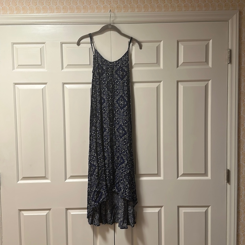 Pink stitch patterned resort maxi